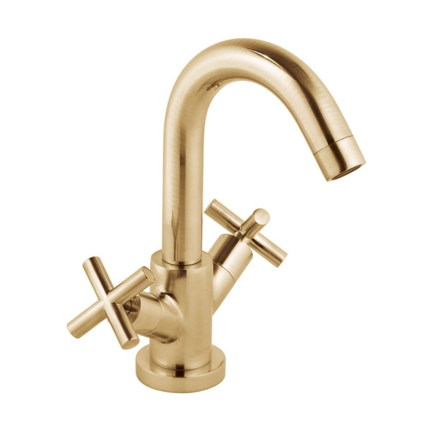 Cutout image of Vado Individual Elements Brushed Gold Basin Mono Tap